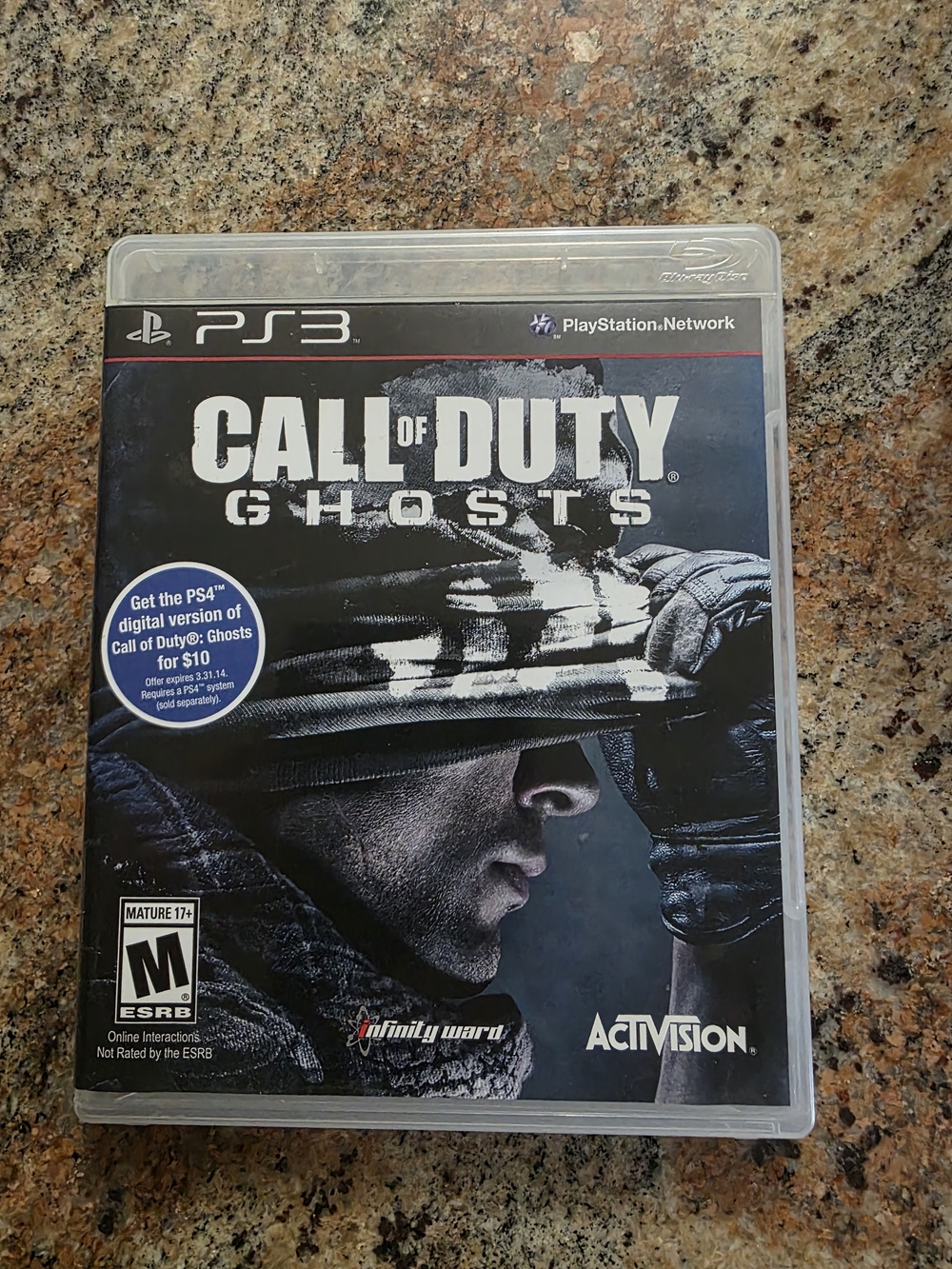 Sony Playstation PS3 Call of Duty Ghosts Video Game